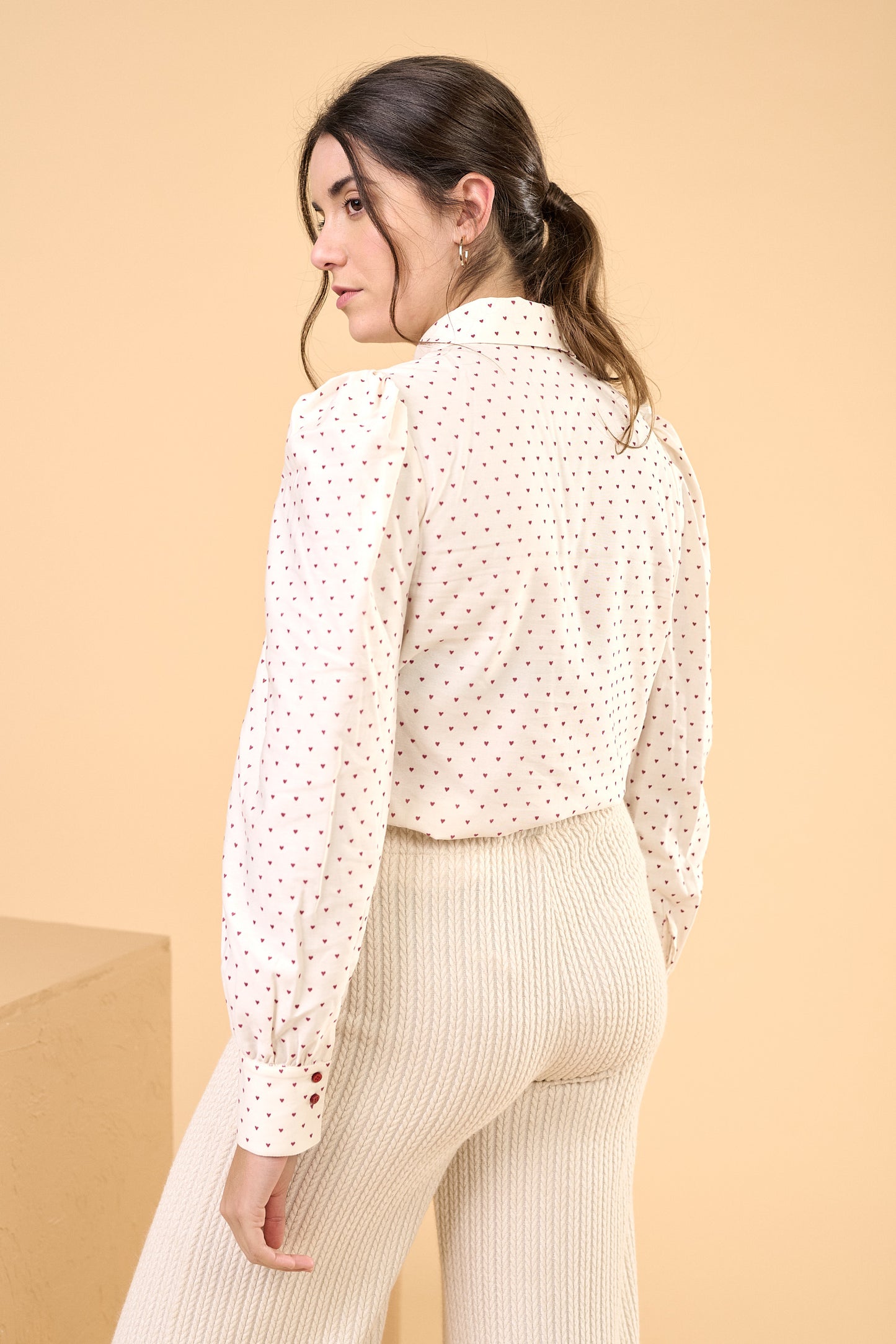BLUSA CUORE ROSSO | BLANCO