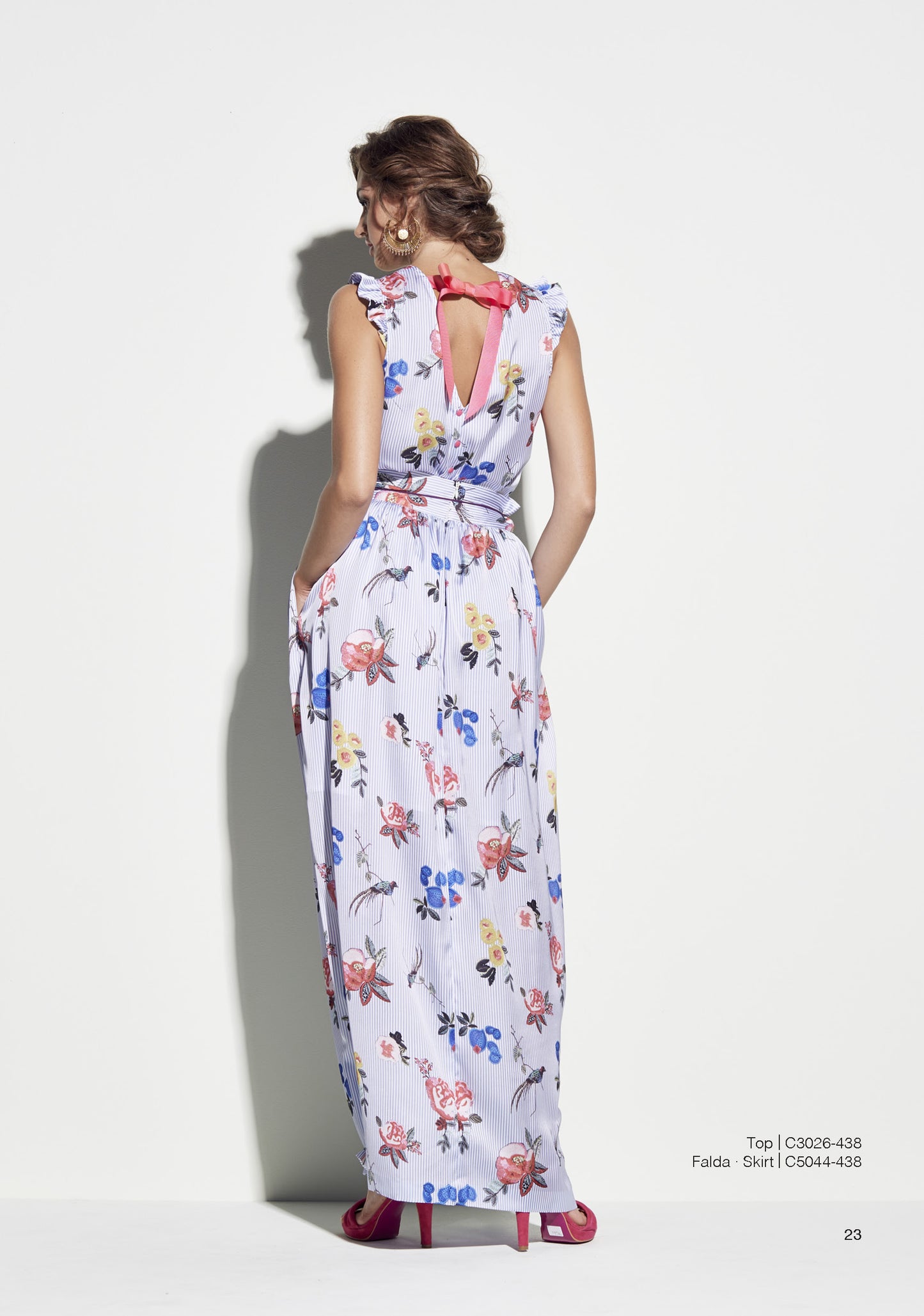 FALDA MAXI ESTAMPADO FLORAL