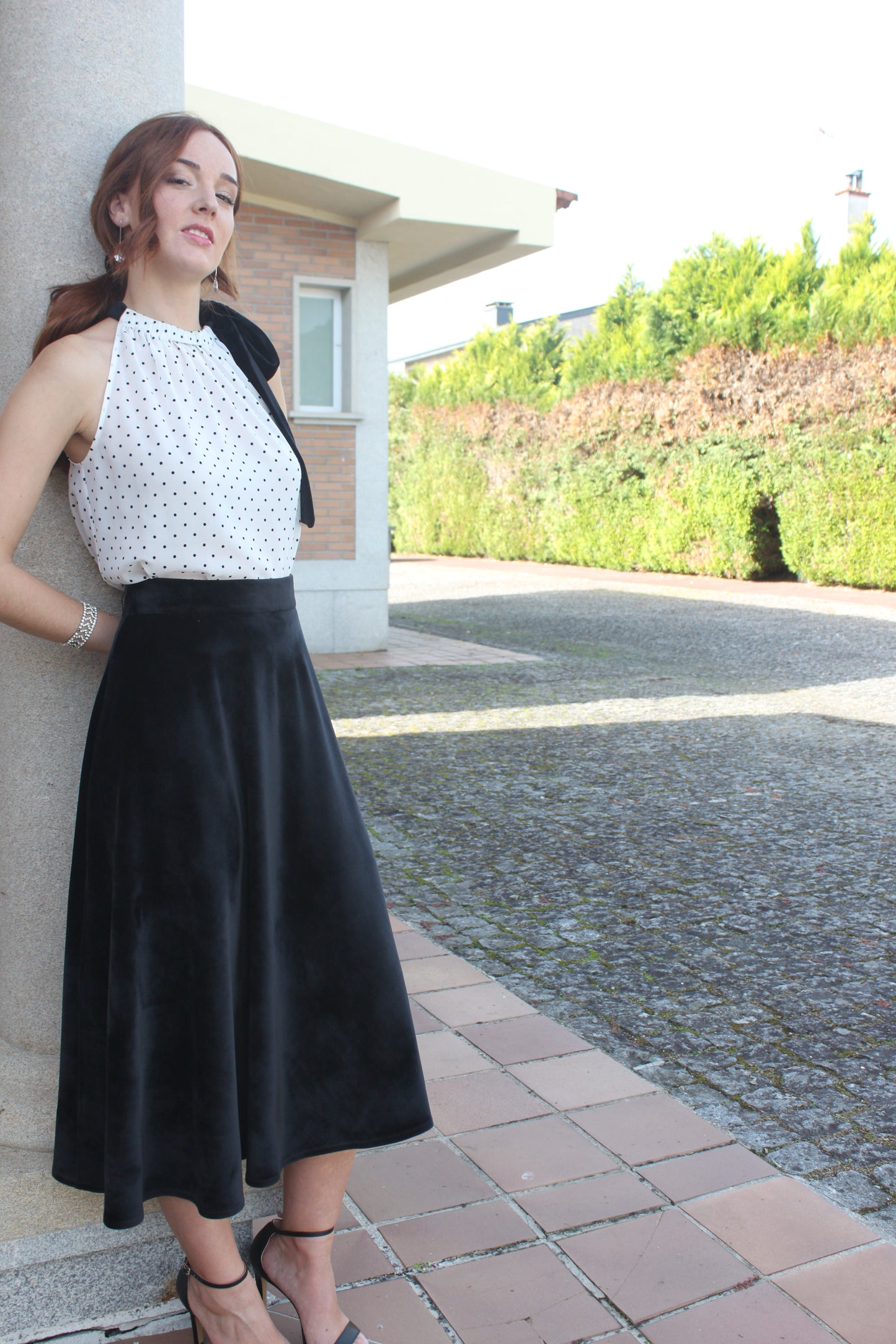 FALDA TERCIOPELLO | NEGRA