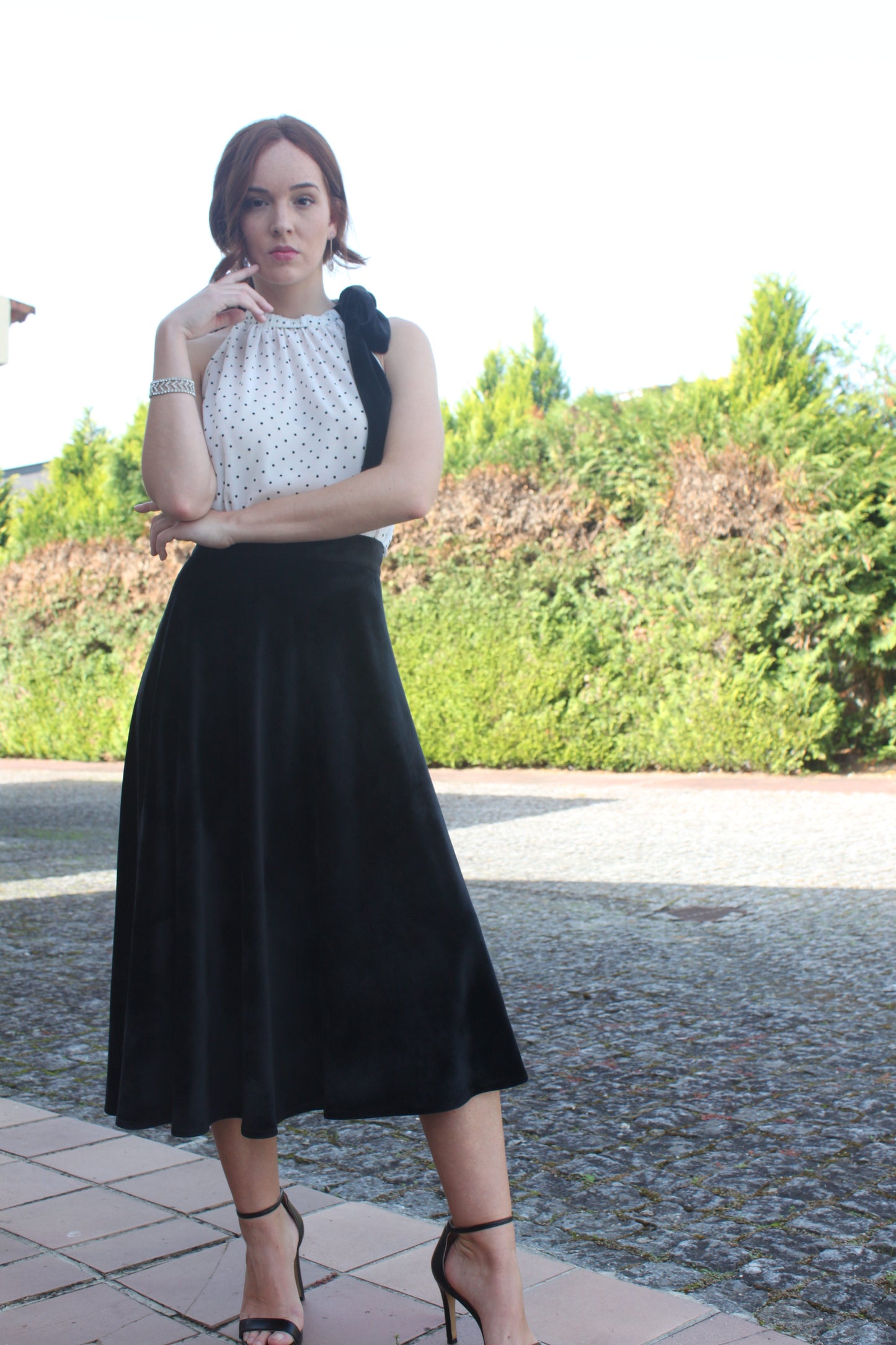 FALDA TERCIOPELLO | NEGRA