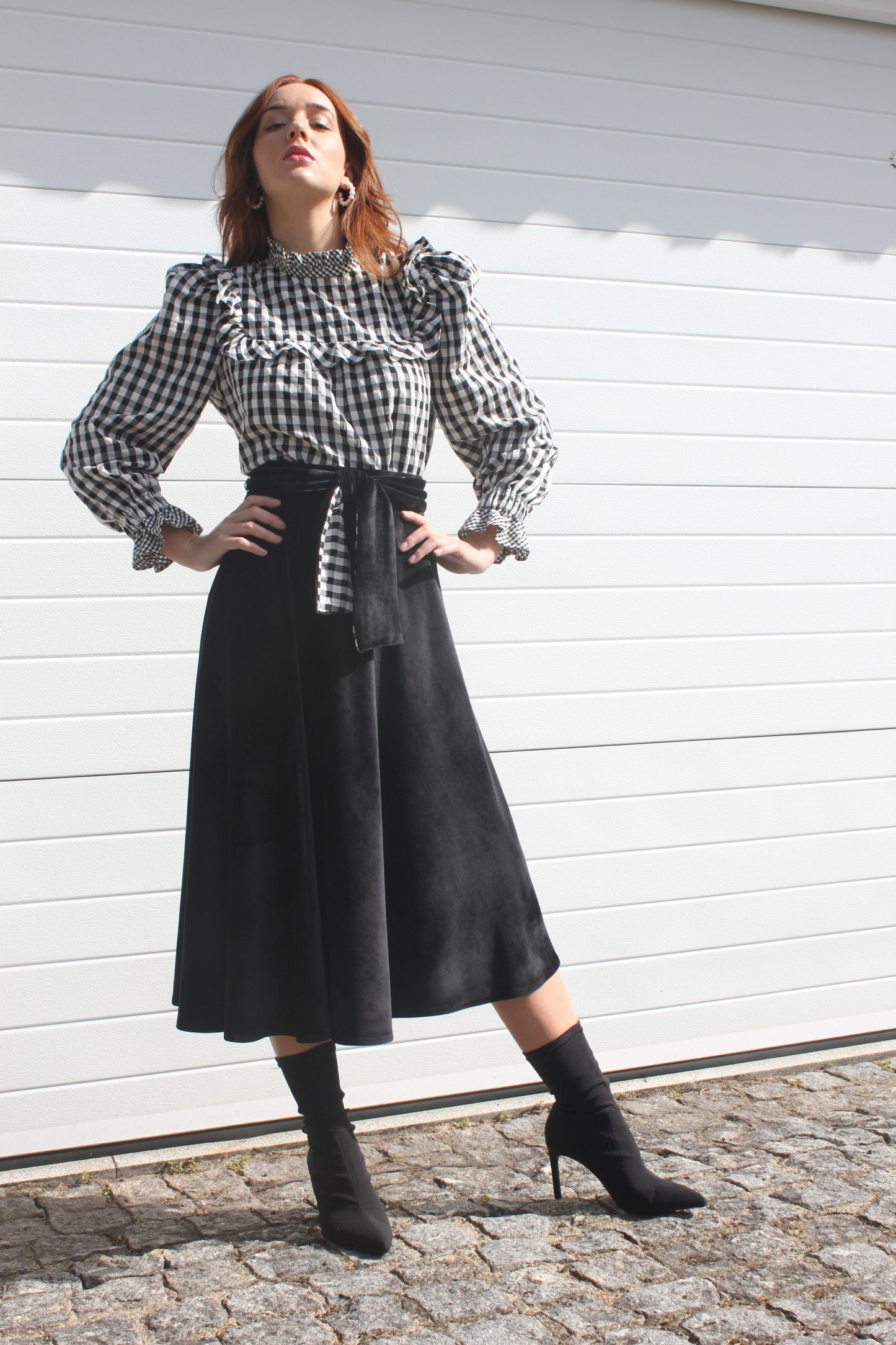 BLUSA VIOLA | BLANCA Y NEGRA