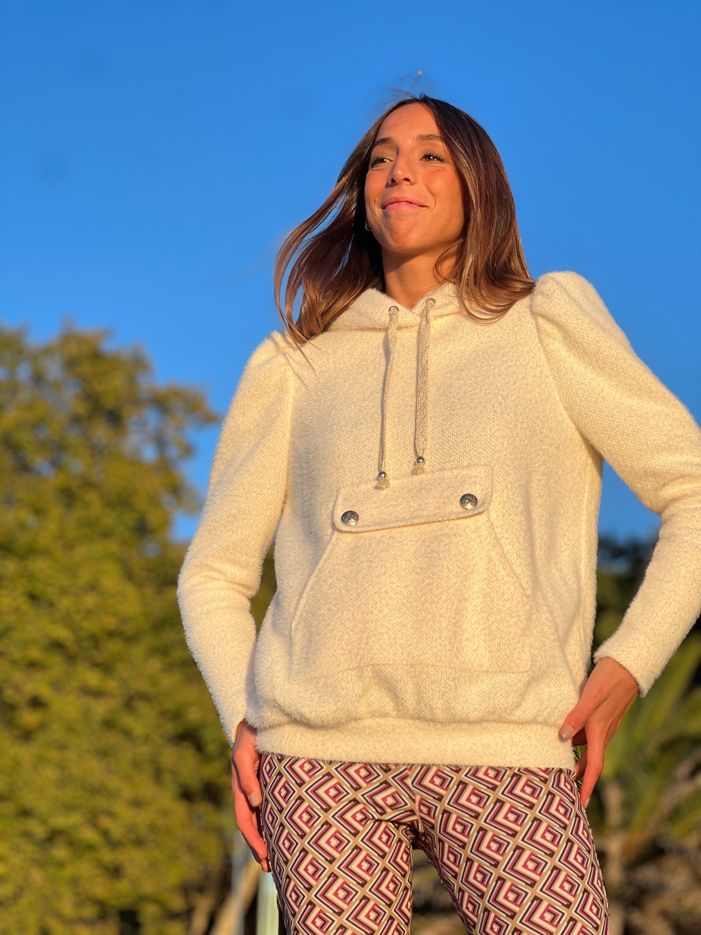 SUDADERA LIUJO | ECRU