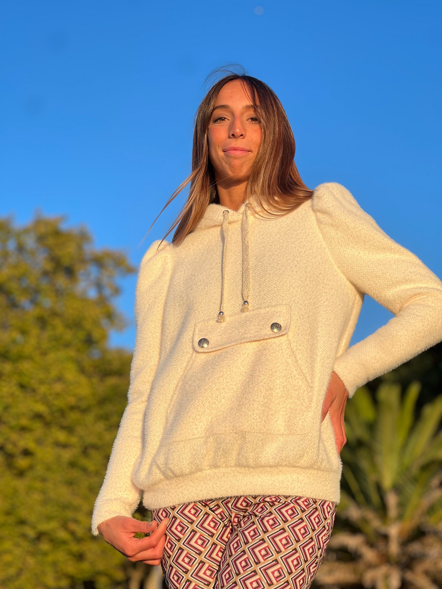 SUDADERA LIUJO | ECRU