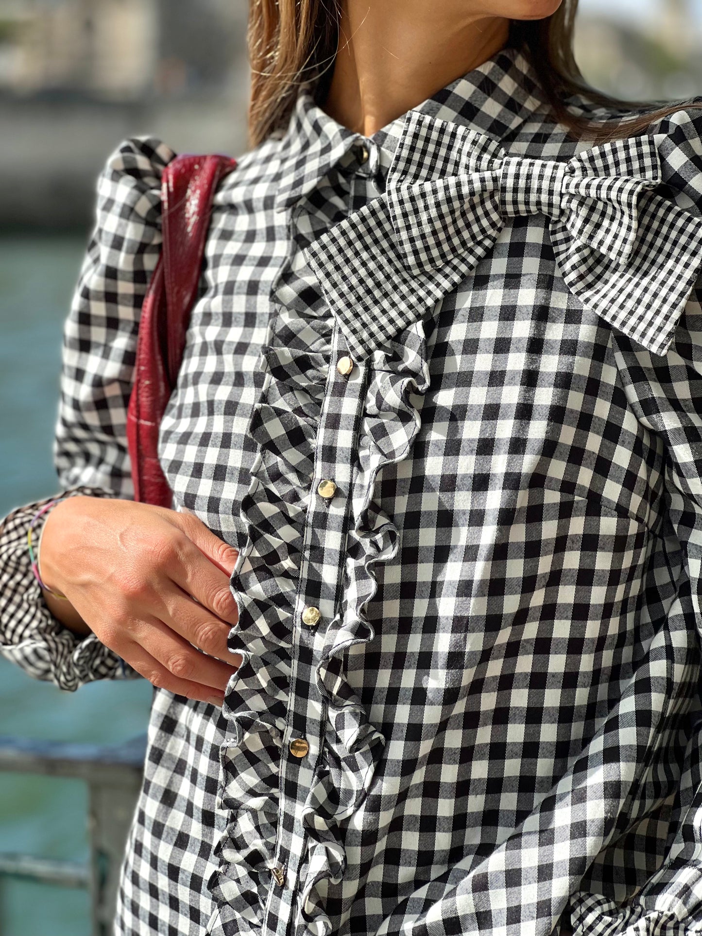 BLUSA LAZZO | BLANCA Y NEGRA