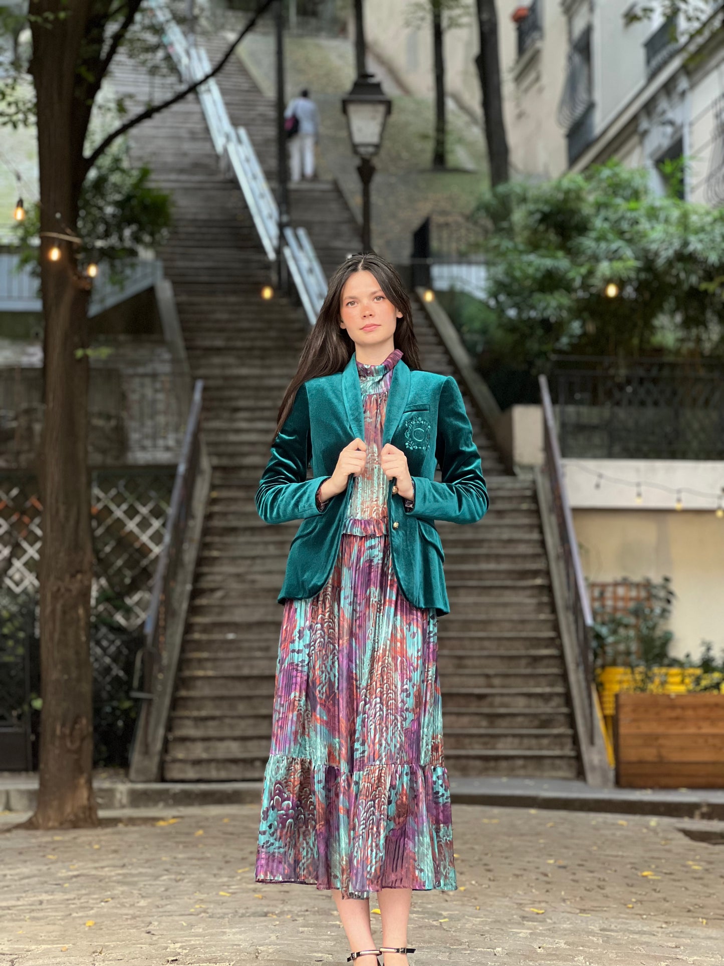 BLAZER VELLUTO | VERDE