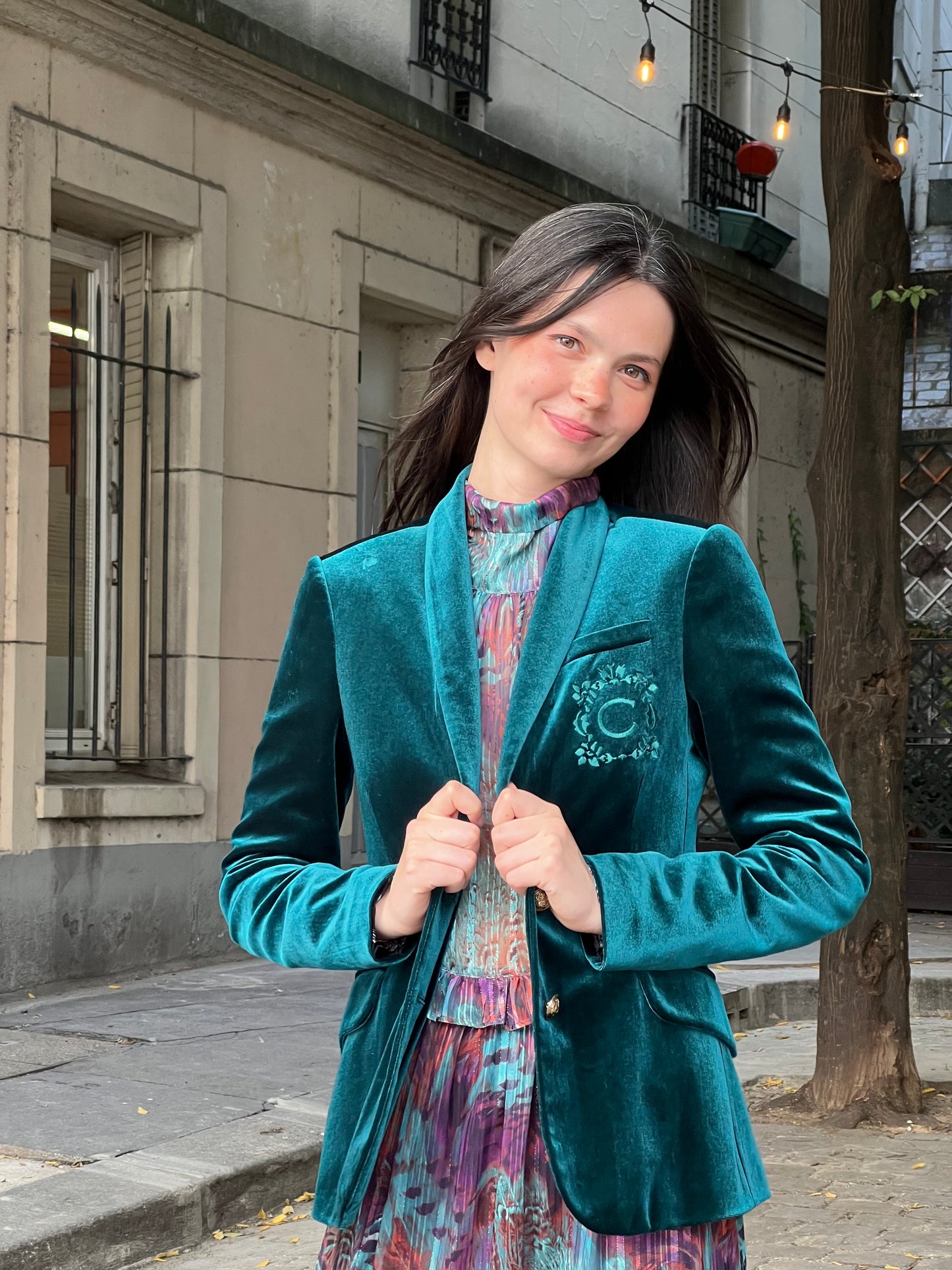 BLAZER VELLUTO | VERDE