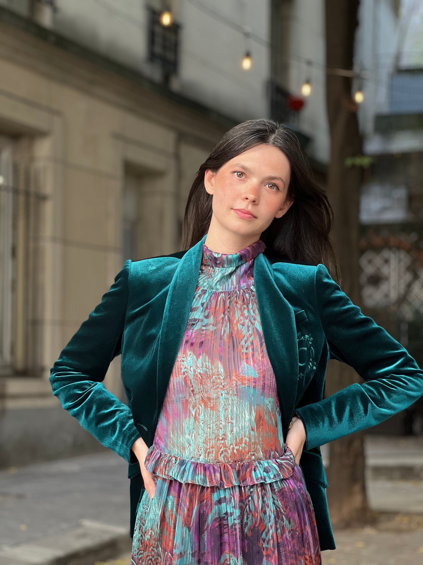 BLAZER VELLUTO | VERDE