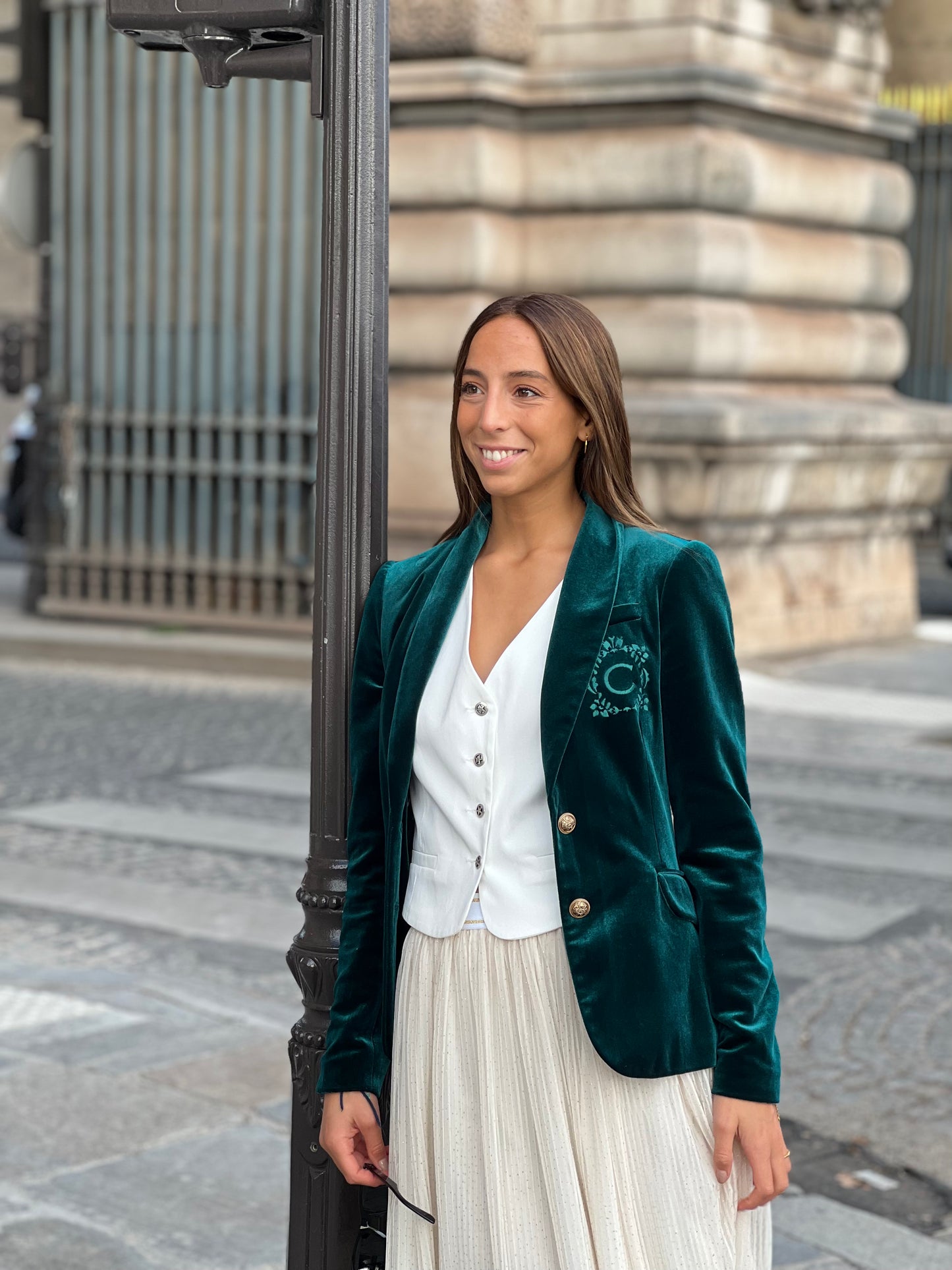 BLAZER VELLUTO | VERDE