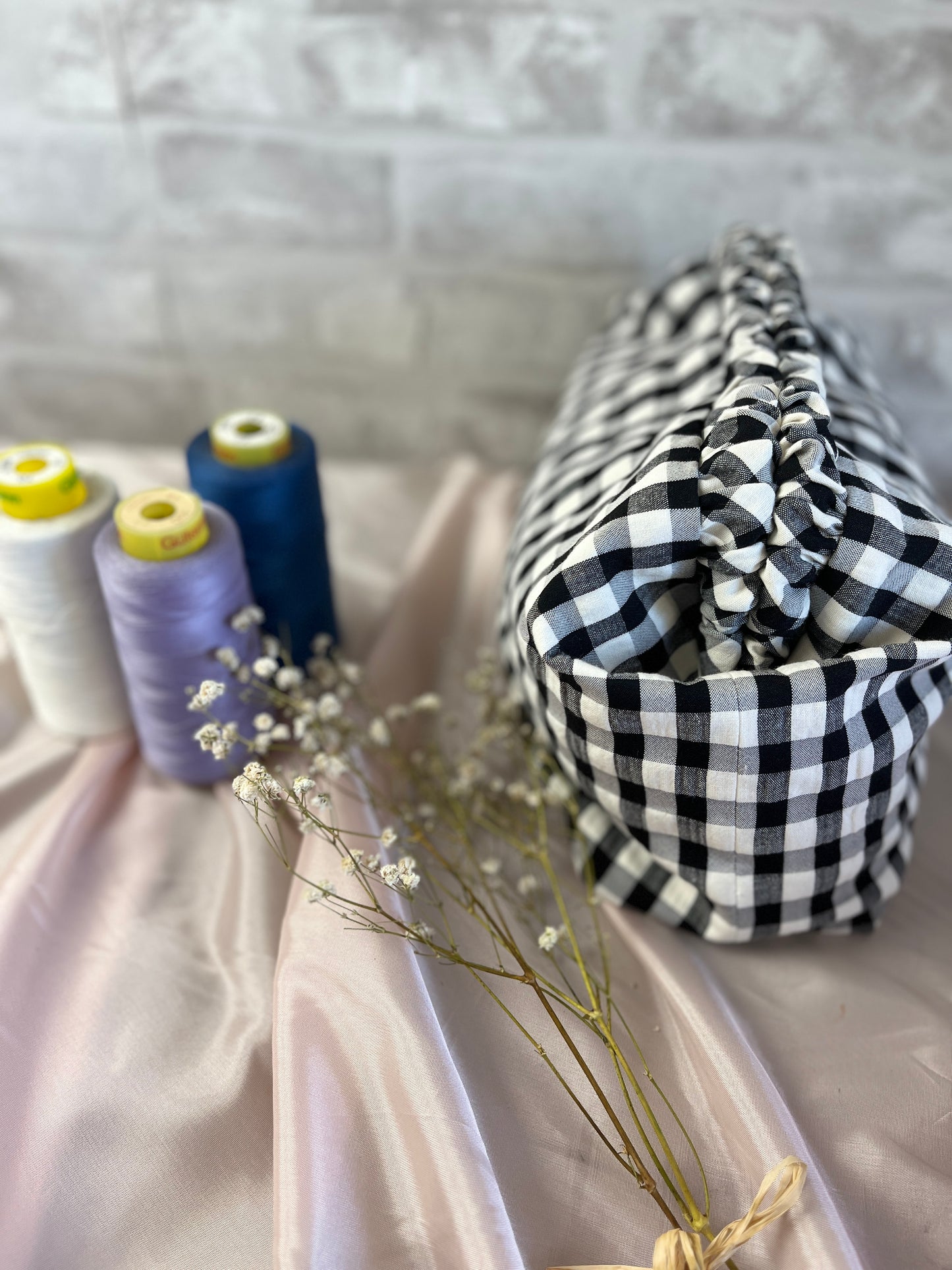 CLUTCH VICHY PERSONALIZADO | BLANCO Y NEGRO