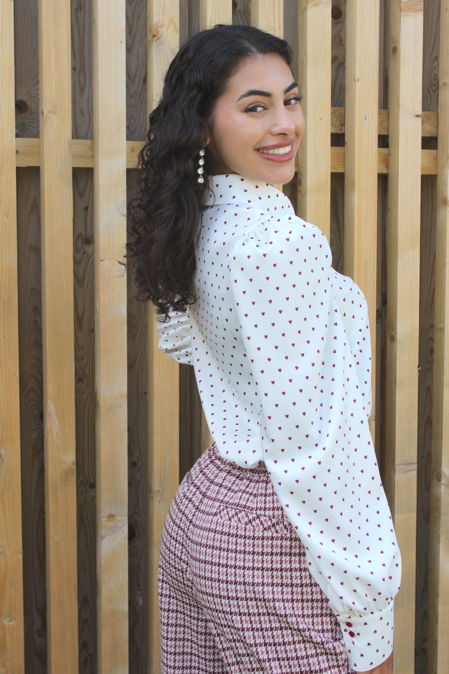 BLUSA CUORE ROSSO | BLANCO