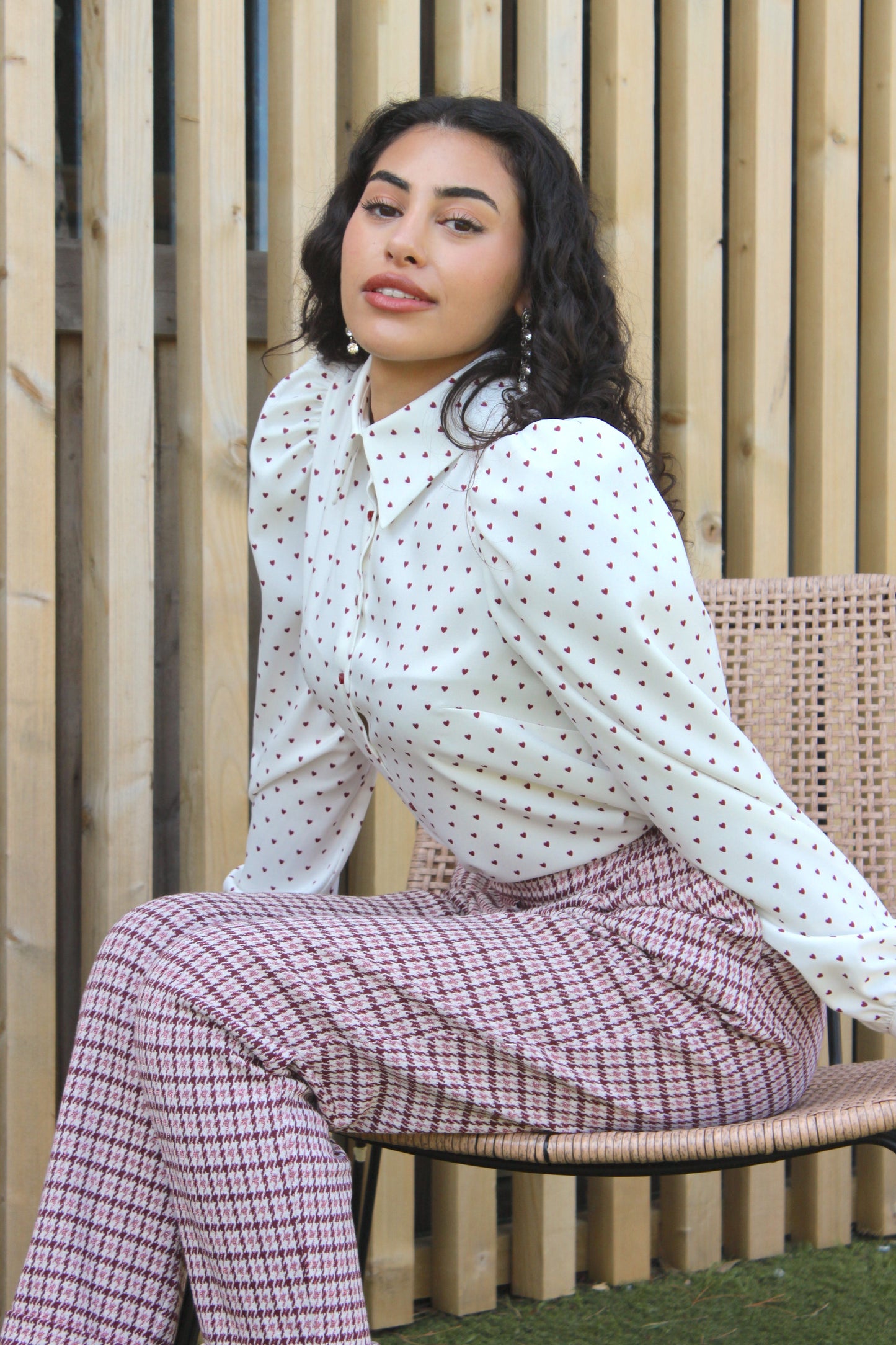 BLUSA CUORE ROSSO | BLANCO