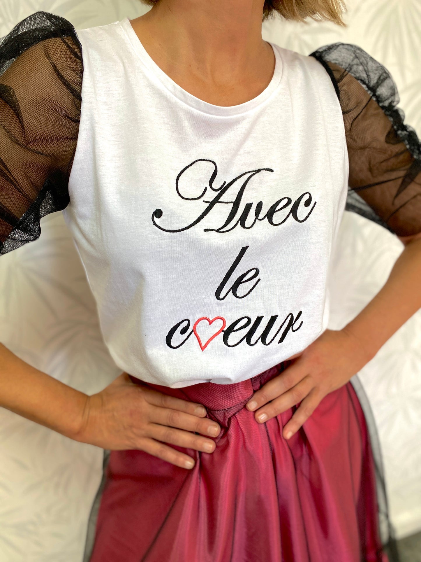 CAMISETA ANIVERSARIO "AVEC LE COEUR"