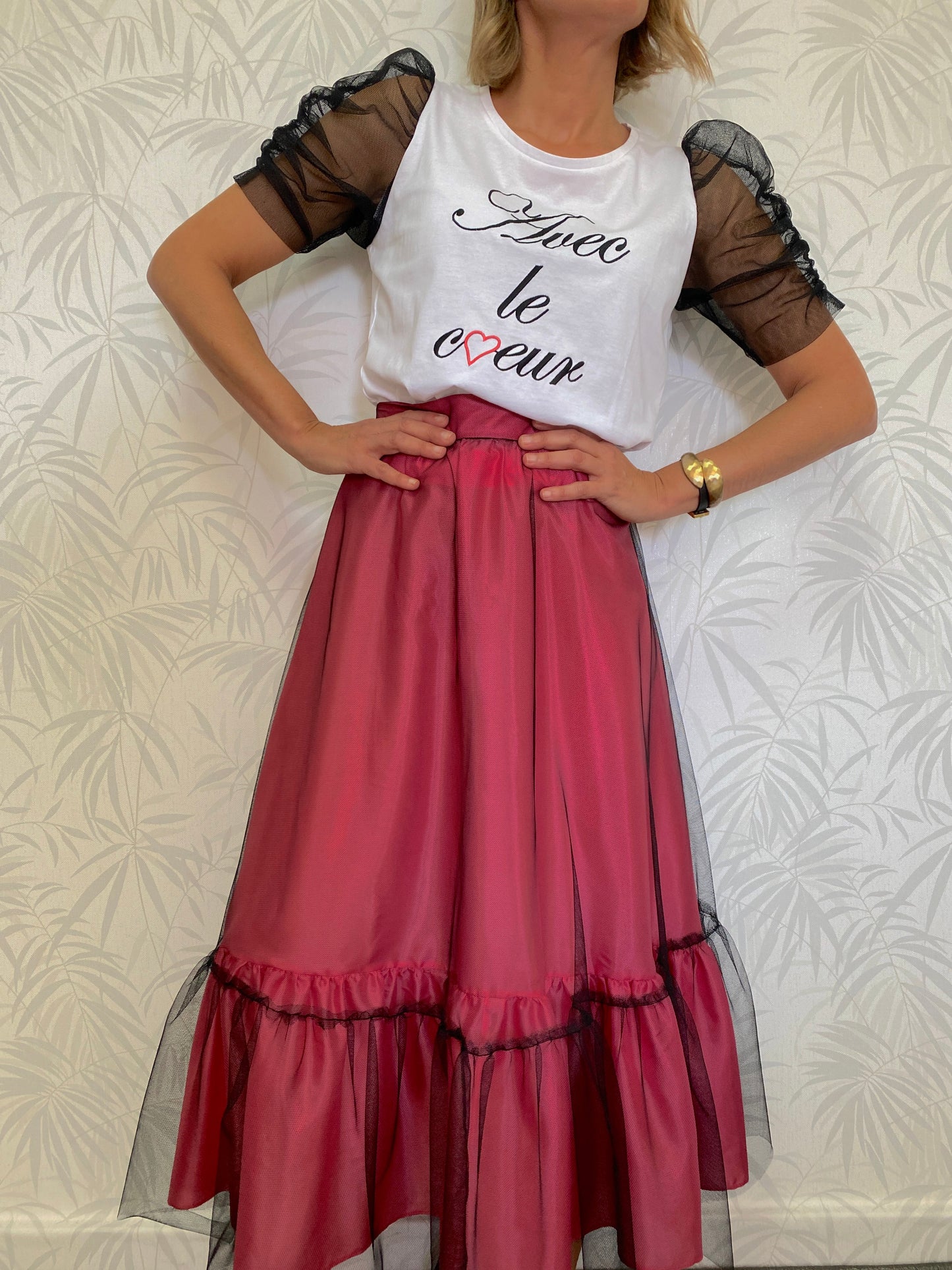 CAMISETA ANIVERSARIO "AVEC LE COEUR"