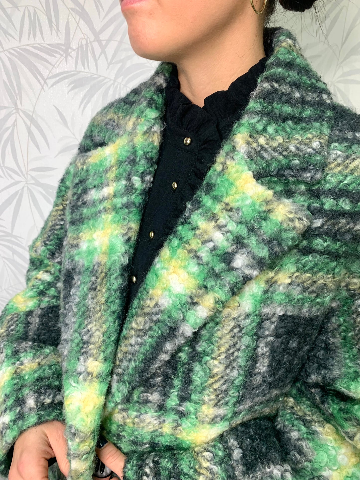 ABRIGO CUADROS | Verde