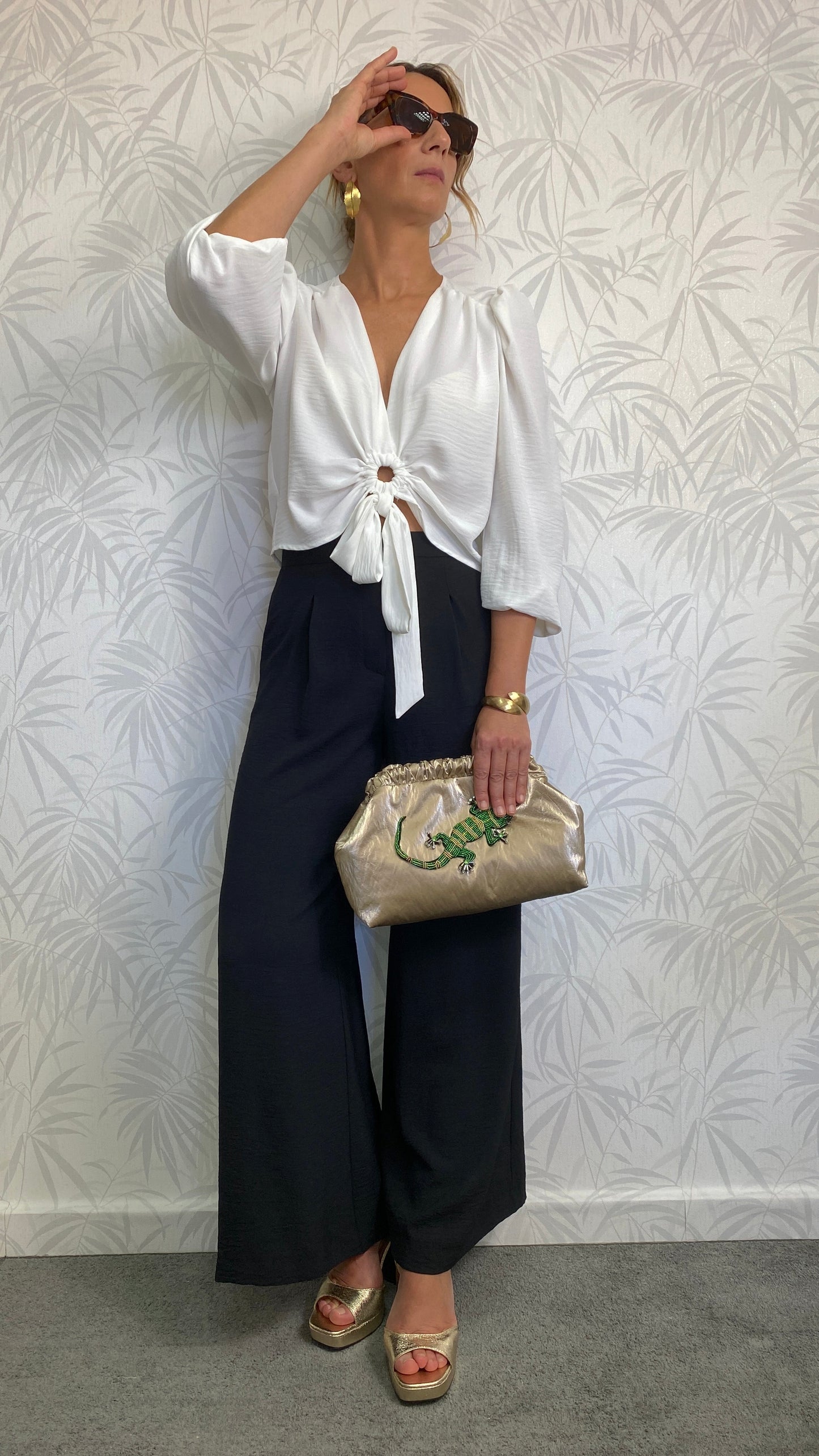 CLUTCH DORADO PERSONALIZADO SALAMANDRA