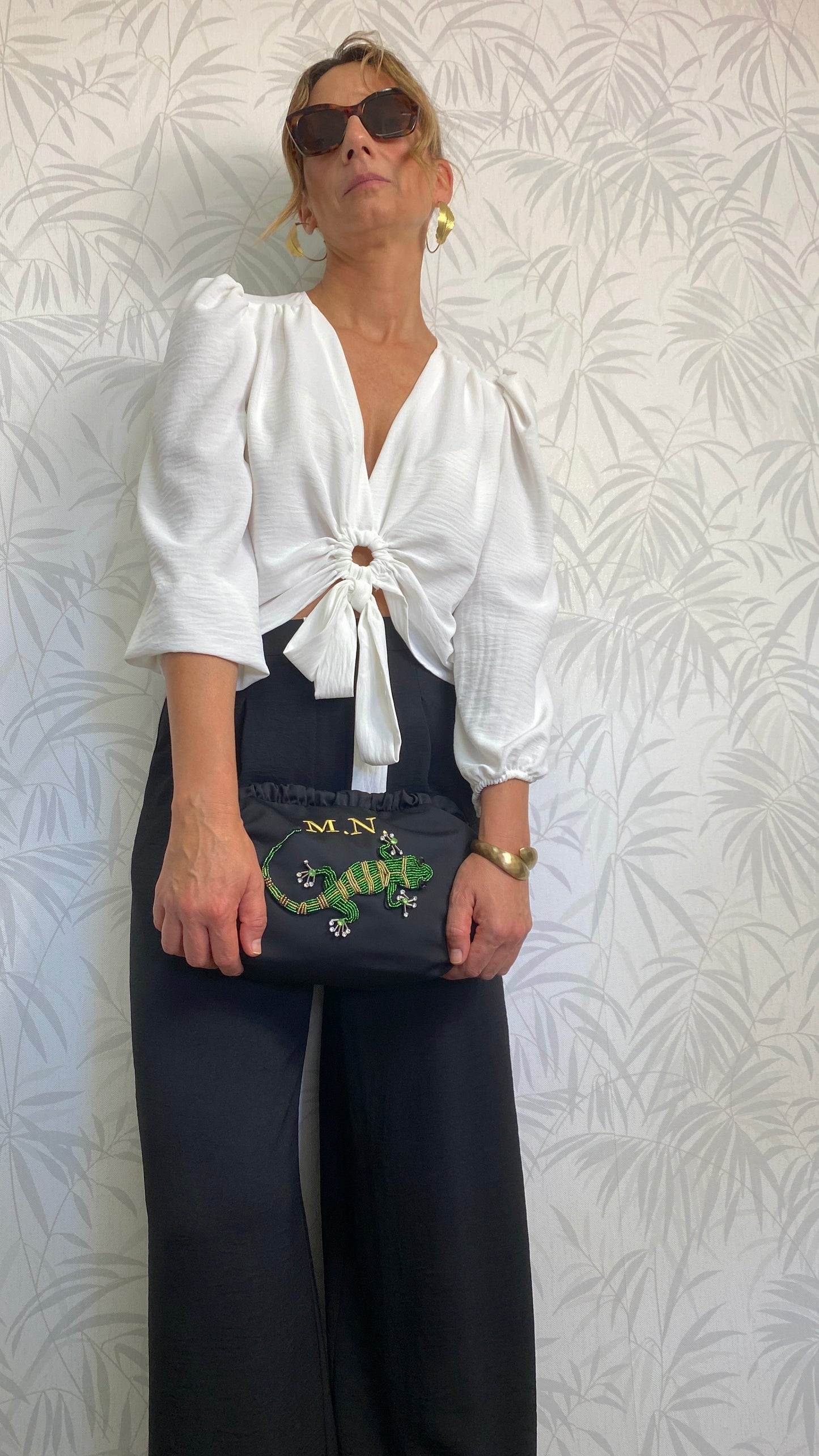 CLUTCH NEGRO PERSONALIZAZO SALAMANDRA