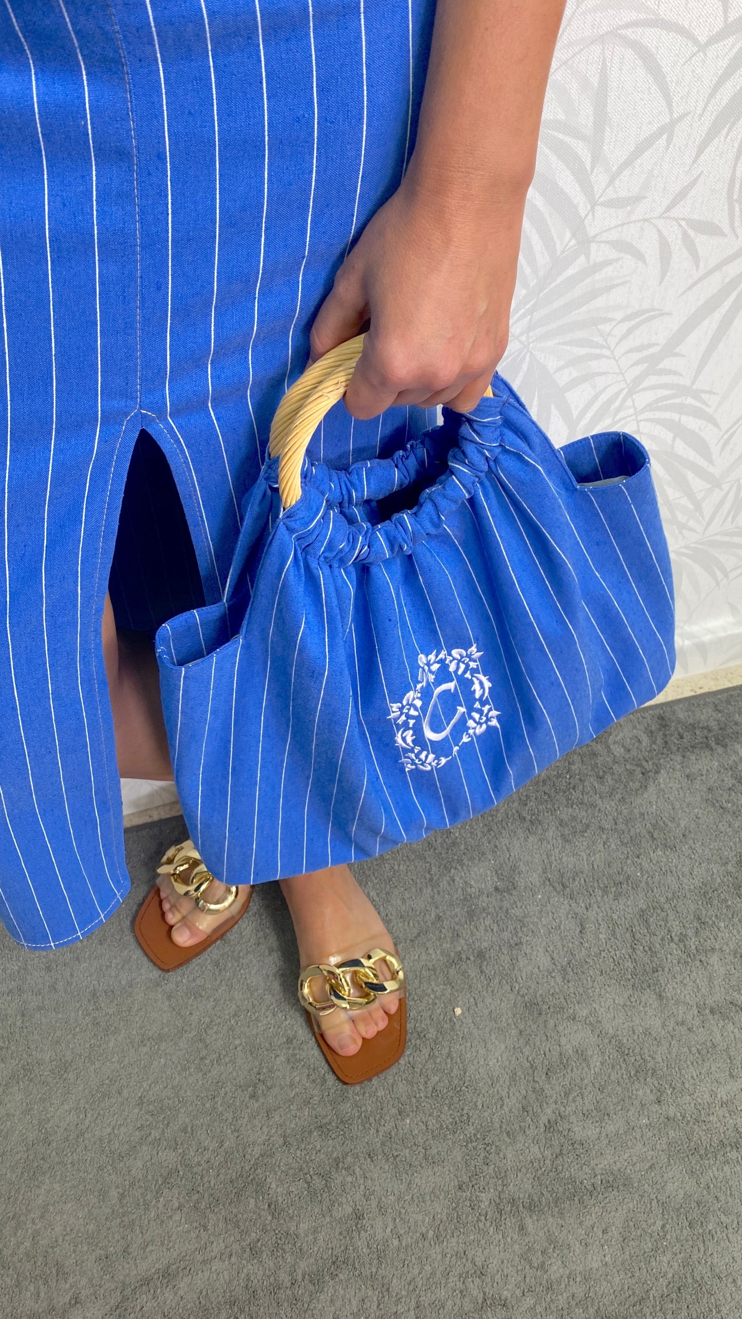 BOLSO BORDADO | AZUL