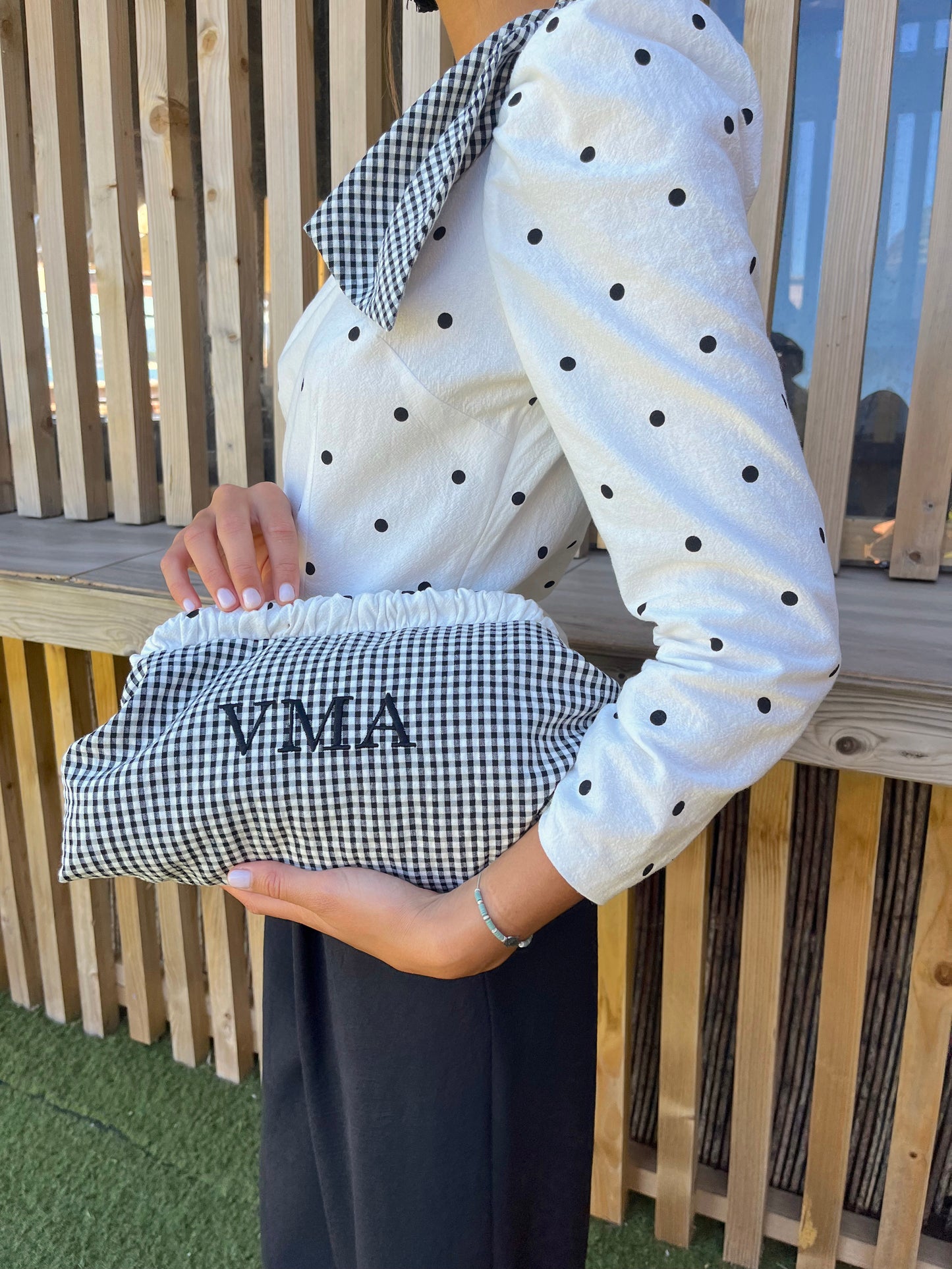 BAGUETTE PERSONALIZADO VICHY NEGRO