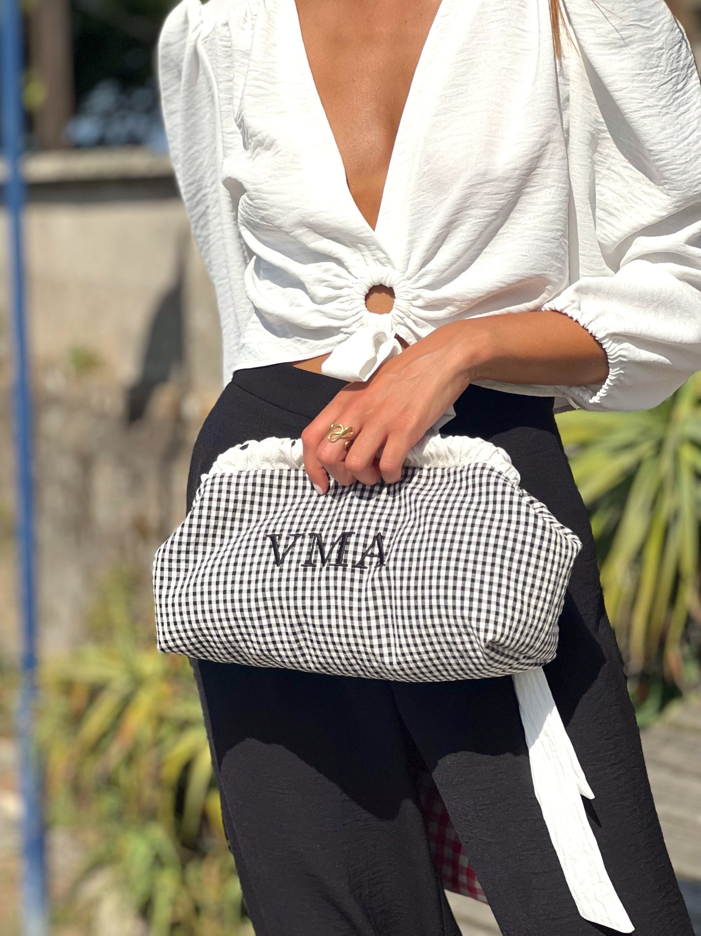 BAGUETTE PERSONALIZADO VICHY NEGRO