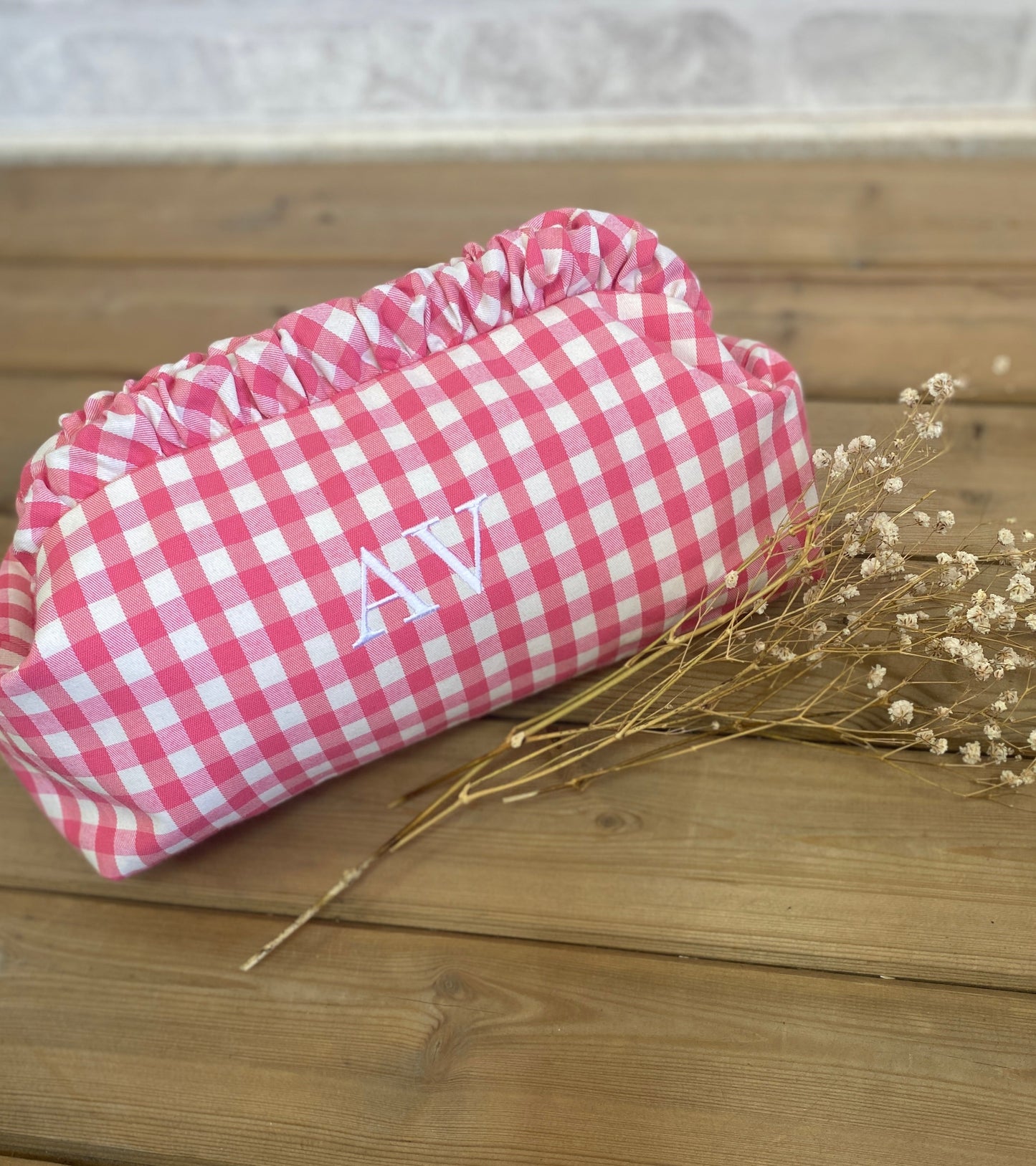 BAGUETTE PERSONALIZADO VICHY ROSA