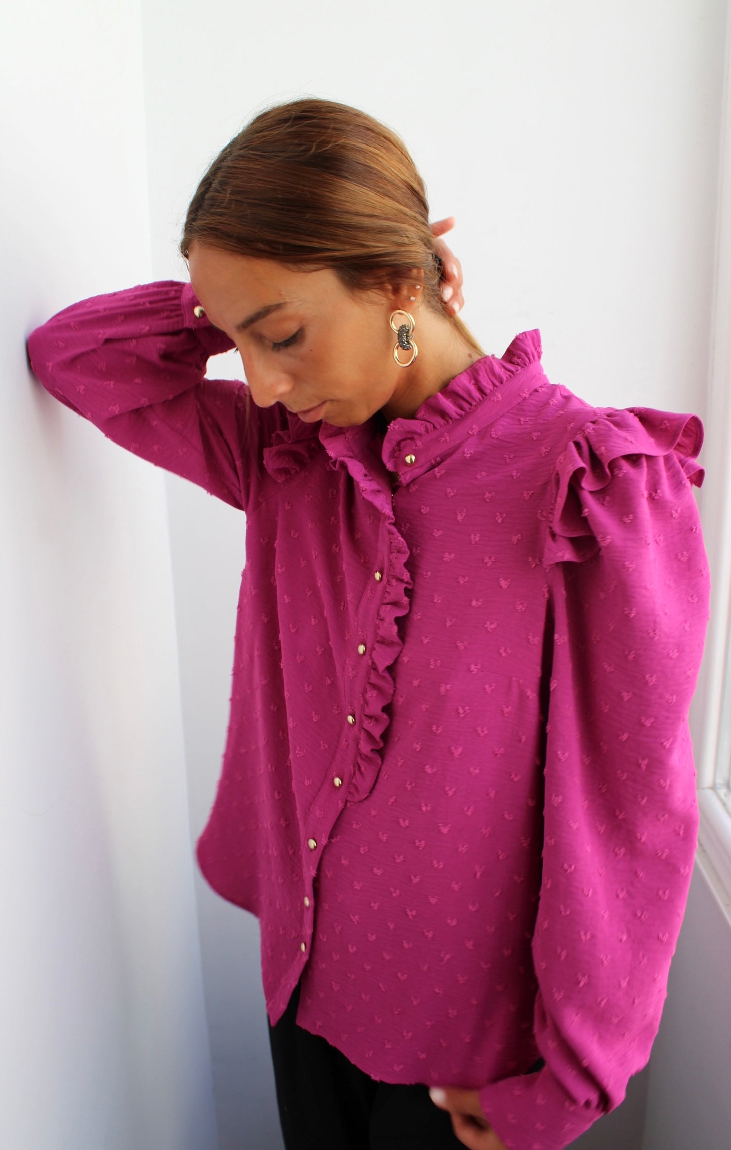 CAMISA PLUMETI | MAGENTA