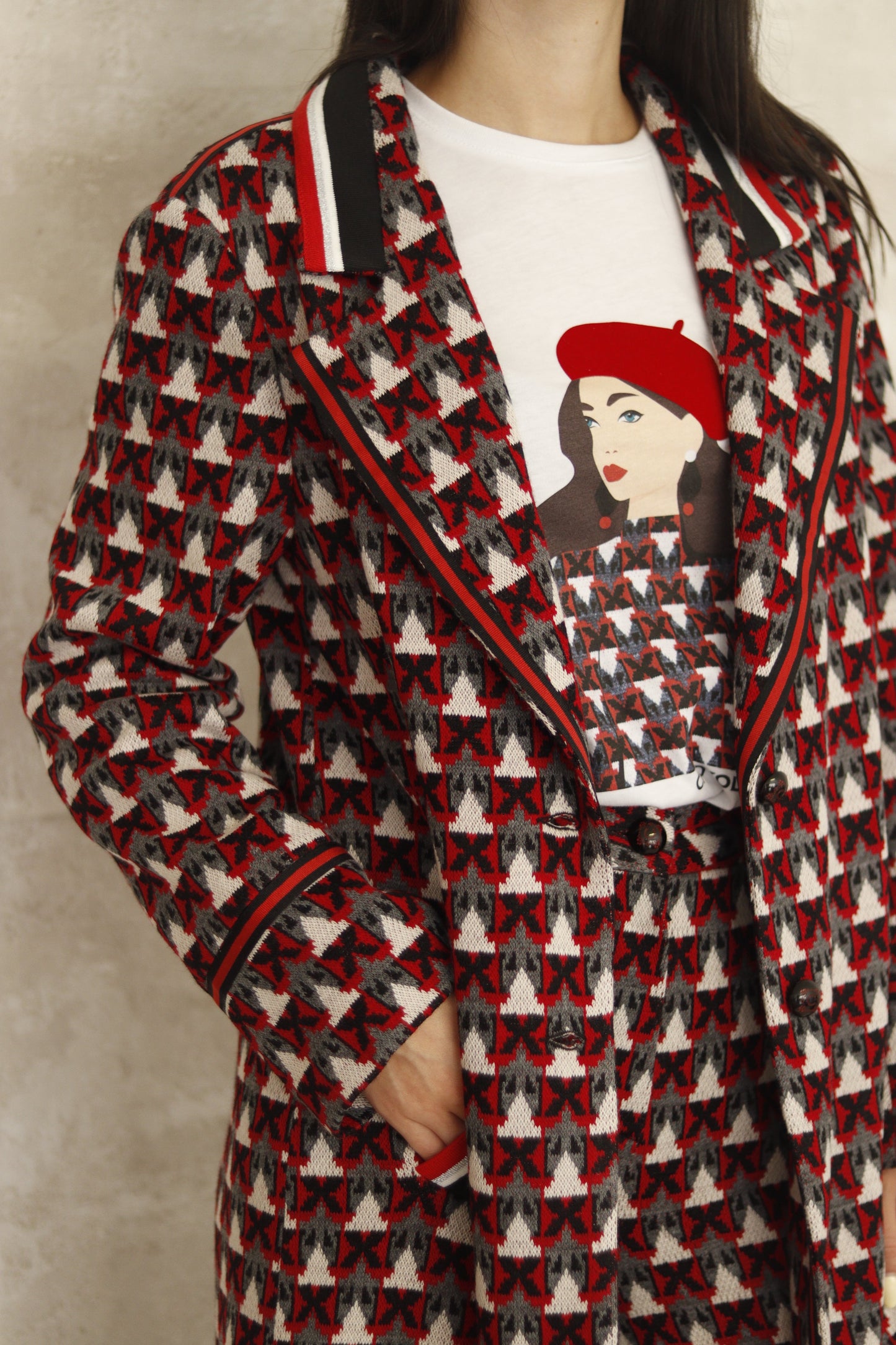 TRAJE LARGO PUNTO | Rojo