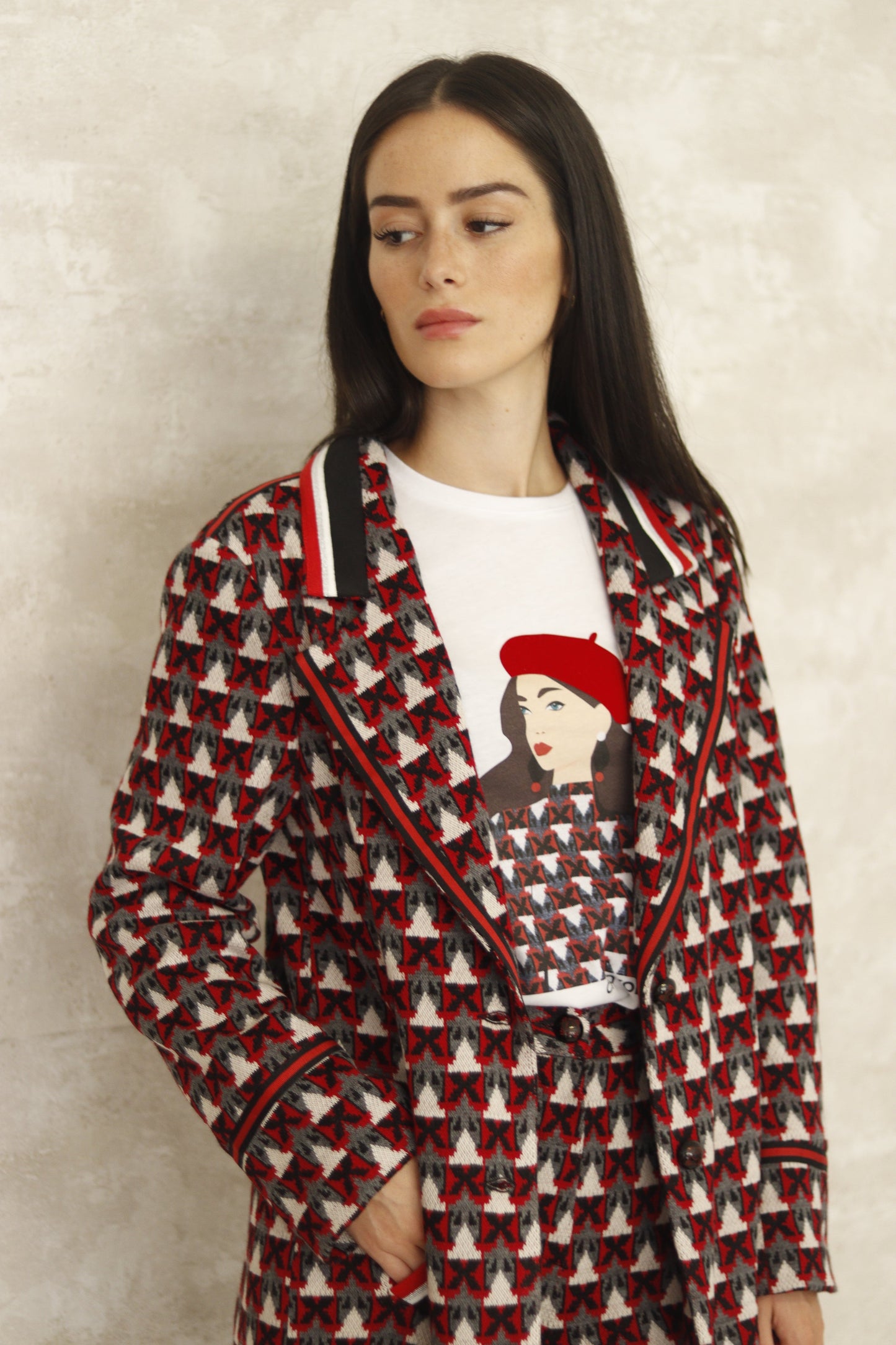 TRAJE LARGO PUNTO | Rojo
