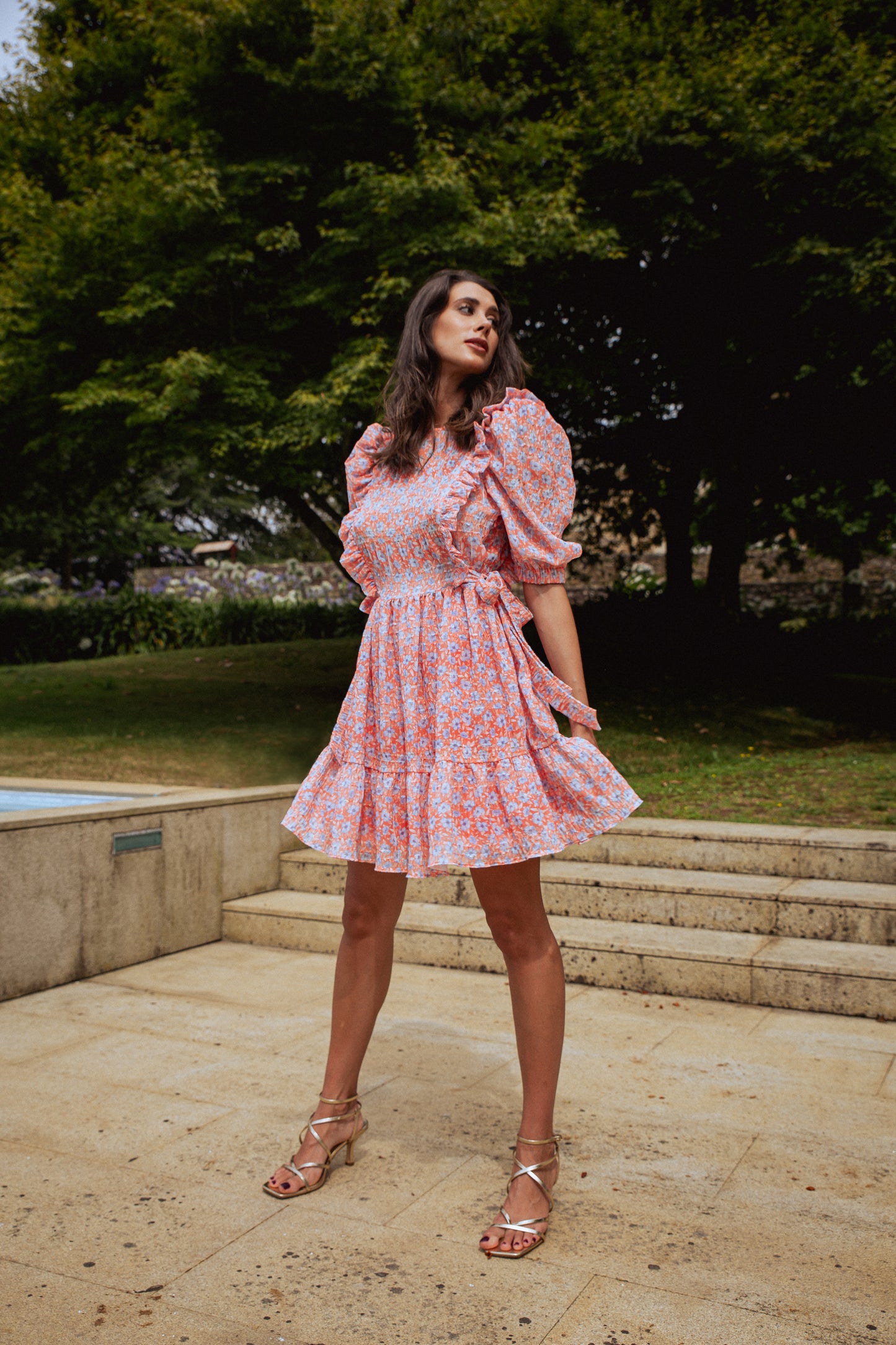 VESTIDO MINI ESTAMPADO FLORAL