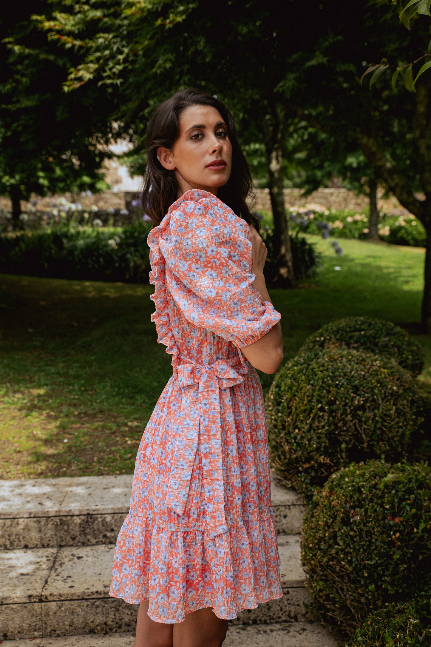VESTIDO MINI ESTAMPADO FLORAL