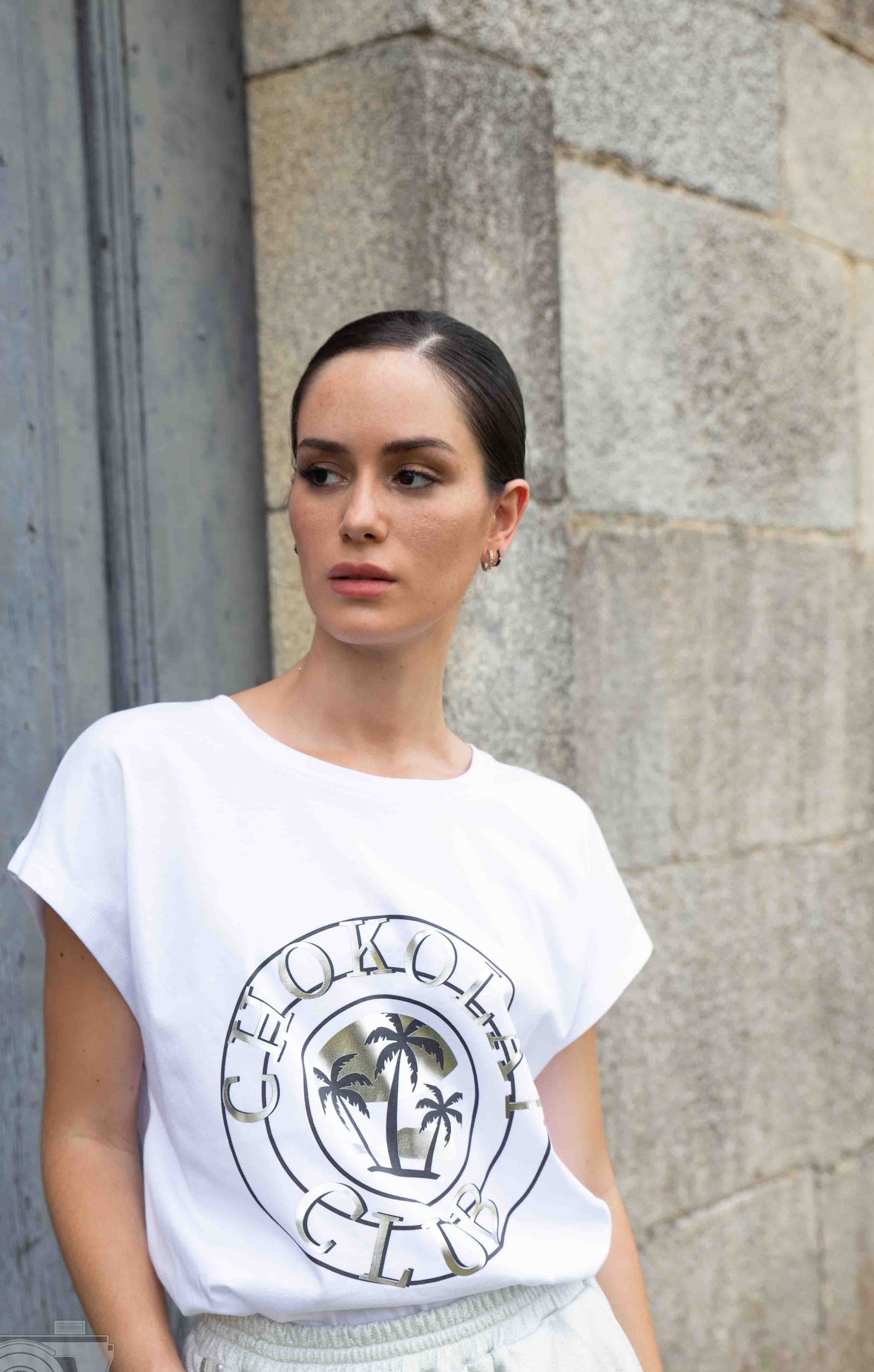 CAMISETA OVERSIZE ALGODÓN "CHOKOLAT CLUB"