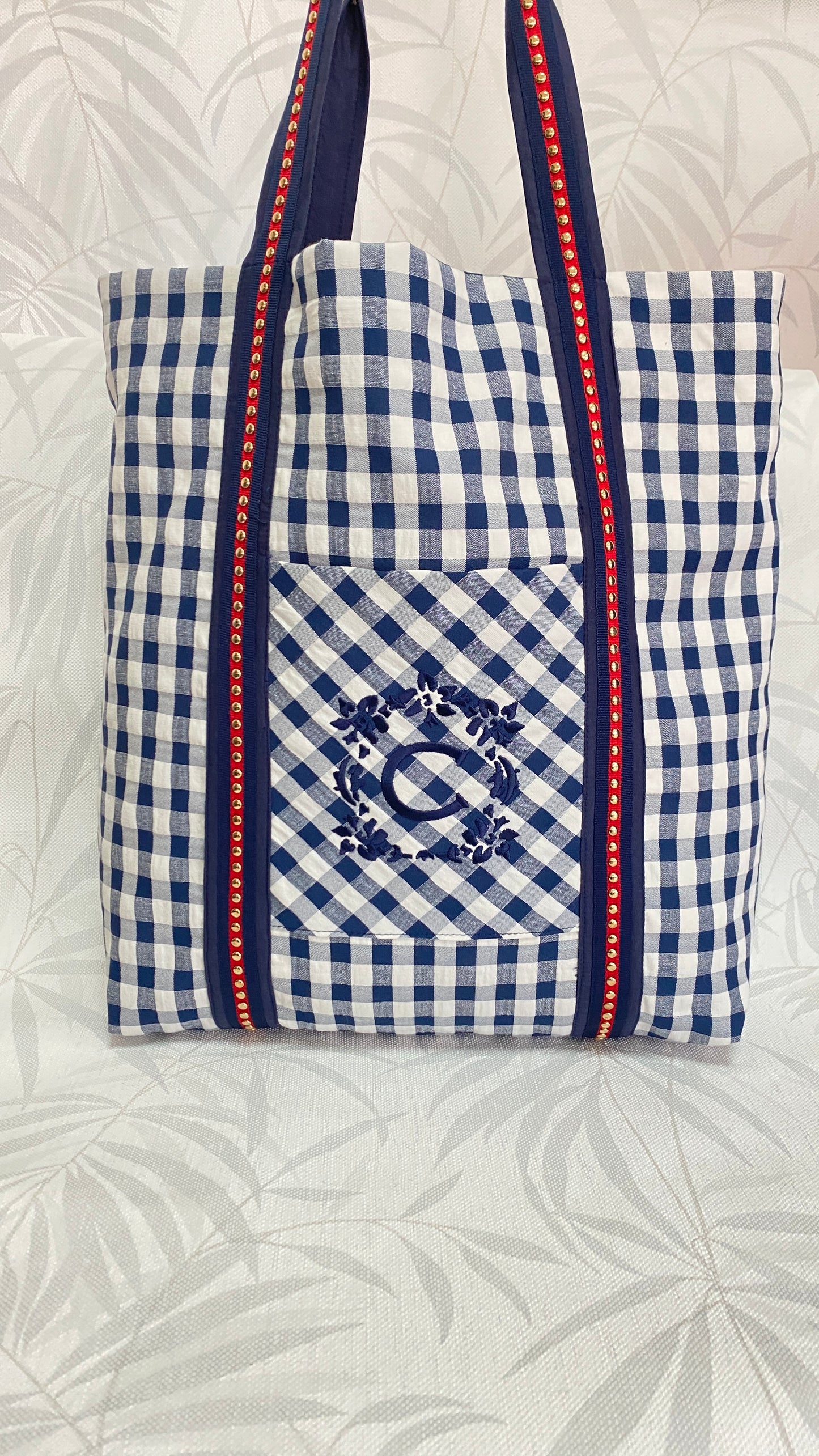 BOLSO VICHY BORDADO