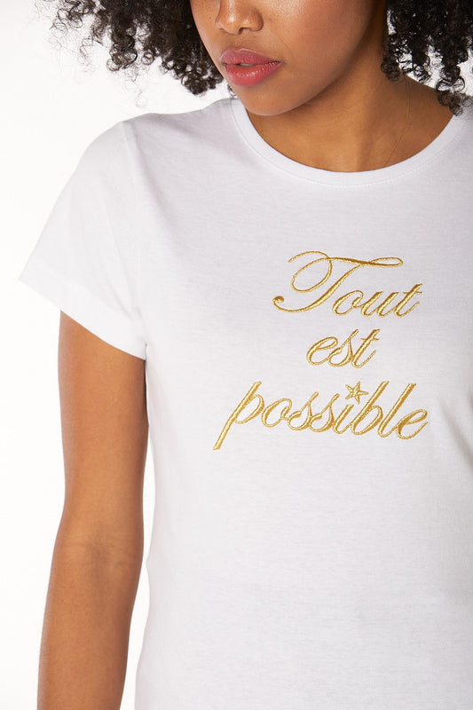 CAMISETA TOUT| BLANCA